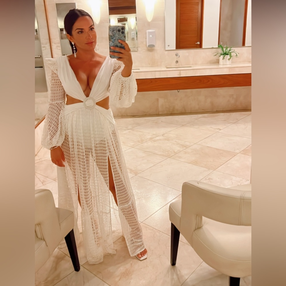 PatBo X REVOLVE Cut Out Long Sleeve Beach Dress